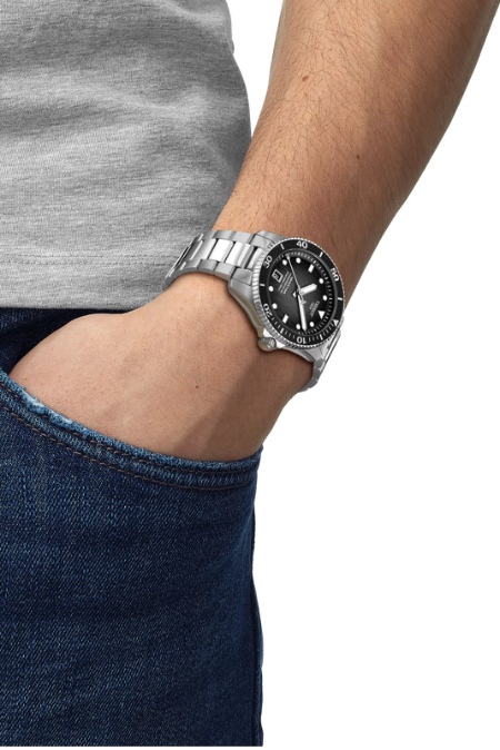 RUCNI SAT TISSOT Seastar Powermatic 80 T1208071105100 Silver Group