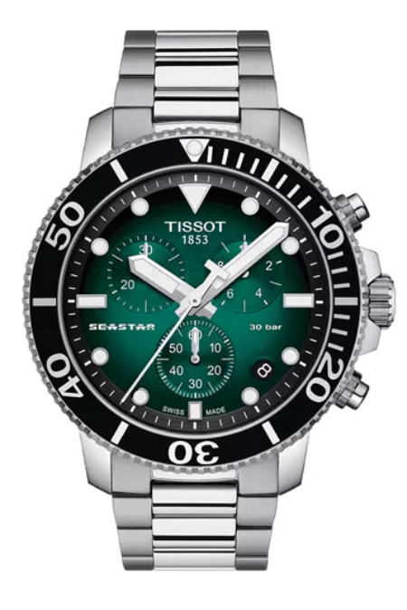 RUCNI SAT TISSOT  Seastar 1000 Quartz Chronograph T120.417.11.091.01 Silver Group