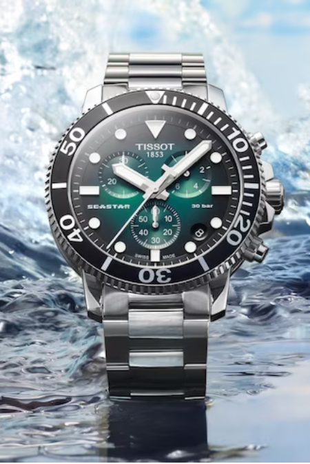 RUCNI SAT TISSOT  Seastar 1000 Quartz Chronograph T120.417.11.091.01 Silver Group