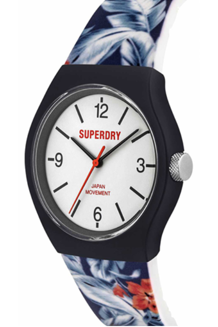 SYG298U SUPERDRY Urban Tropical Floral ženski ručni sat Silver Group