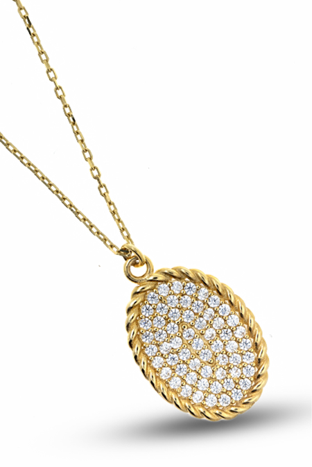 ZLATNI NAKIT 585 OGRLICA ZLA7500-2.15 Silver Group